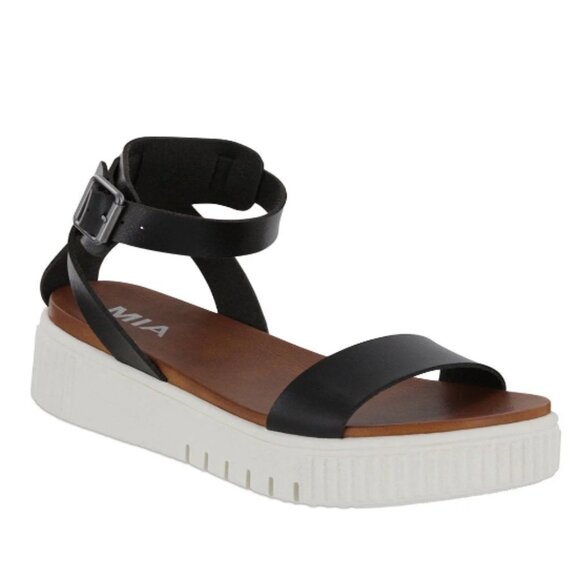 MIA Lunna Platform sandals black - 8.5 - Picture 1 of 13